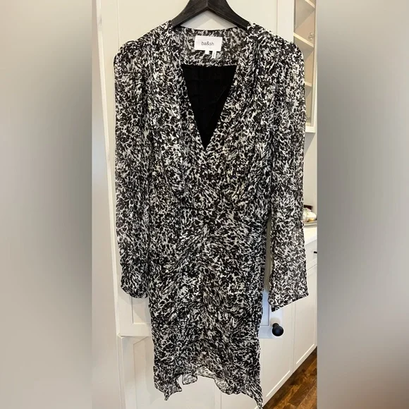 ba&sh Black and White Mini Dress - Picture 3 of 3